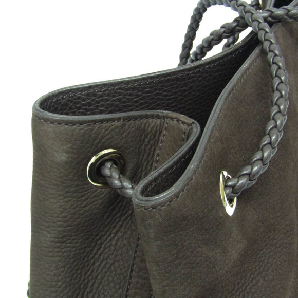 Gucci 419689 Women's Leather Tote Bag Dark Brown - Picture 9 of 15